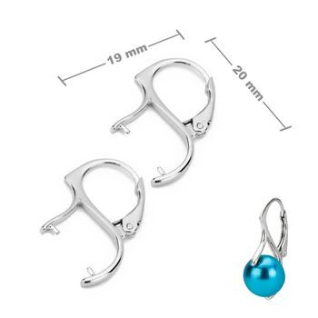 Sterling silver 925 leverback earring hook for SWAROVSKI 5810 10mm No.70