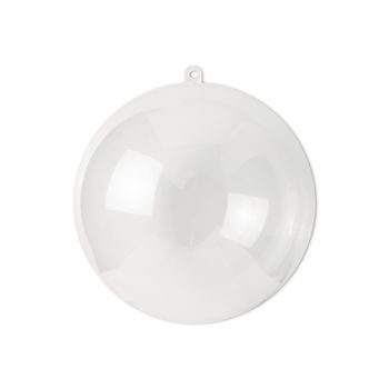 Decorative see-through ornament bauble 12cm