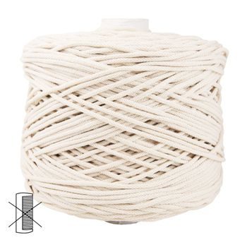 Manumi Macramé cord 5mm natural 500m