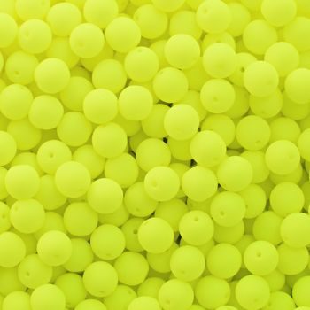 Pressed beads Estrela NEON 4mm yellow