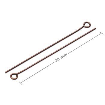 Eyepins 38mm antique copper