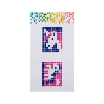 Pixel keychain unicorn