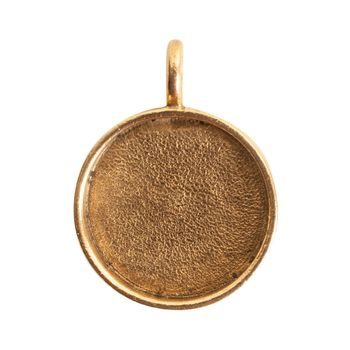 Nunn Design pendant with a setting circle 30x22mm gold-plated