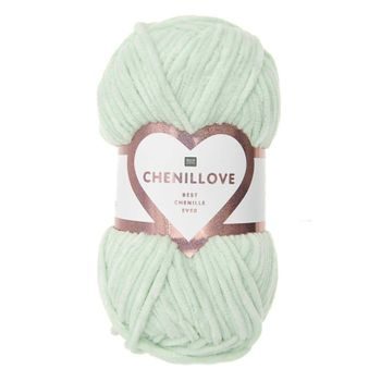 Chenille yarn Chenillove colour shade 009 mint