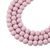 Wooden beads round 6mm pink