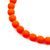 České mačkané korálky Estrela NEON 10 mm oranžové