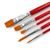 Set of kids paint brushes Mucki for schools and hobby 5pcs