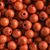 Drevené koráliky guľôčka 8mm oranžová