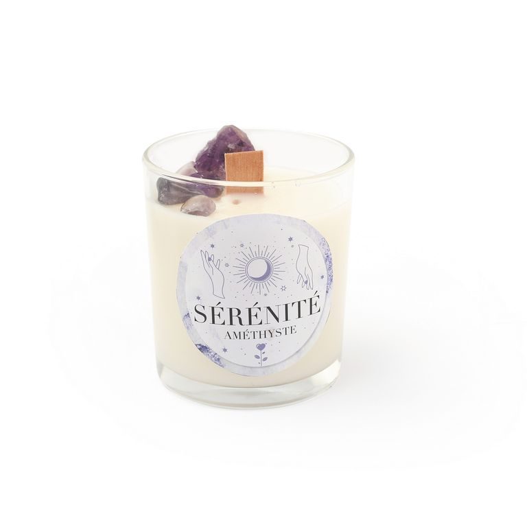 Creative kit "Serenity" for making a candle with amethyst