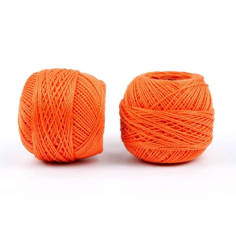 Pearl crochet yarn 85m orange