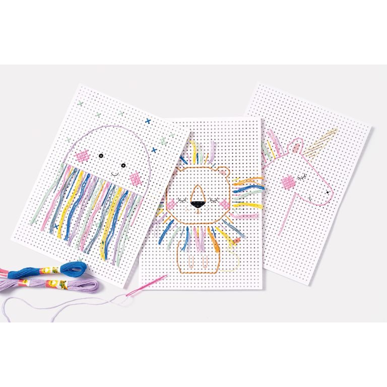 Set of embroidery boards for children Animals