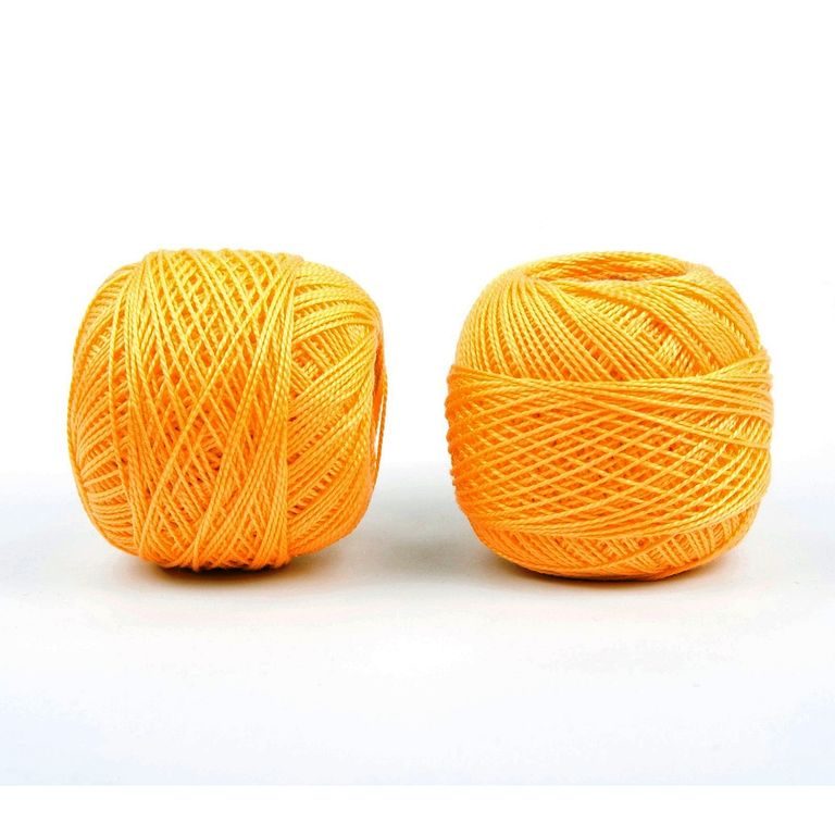 Pearl crochet yarn 85m yellow