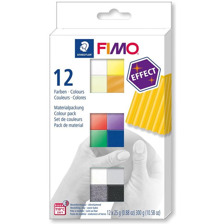 FIMO Effect sada 12 farieb 25g
