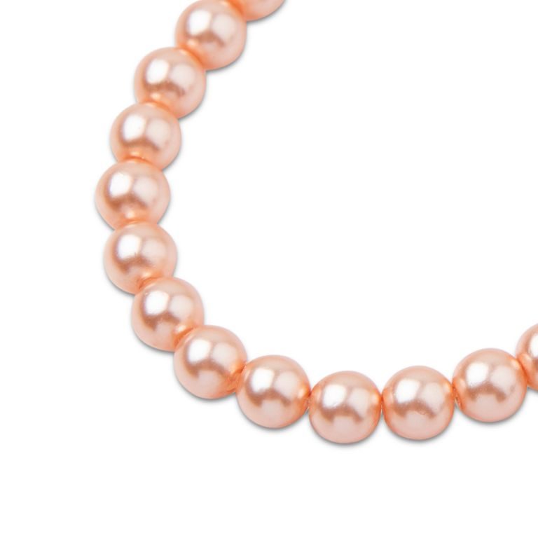 Preciosa guľatá perla MAXIMA 8mm Pearl Effect Peach