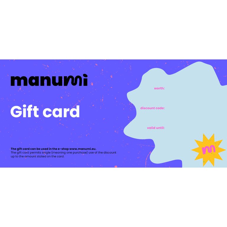 Gift voucher for Manumi.eu € 100