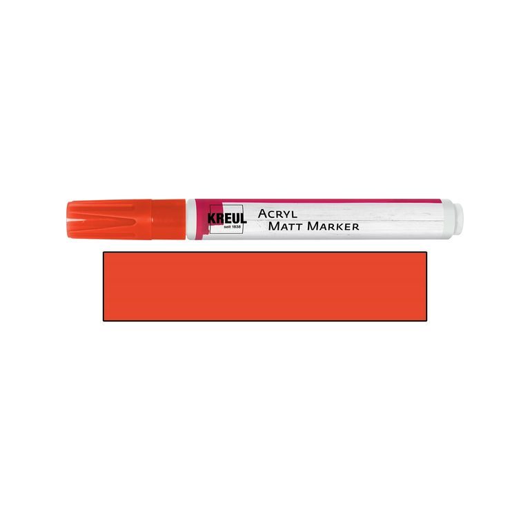 Acrylic matt marker KREUL medium red