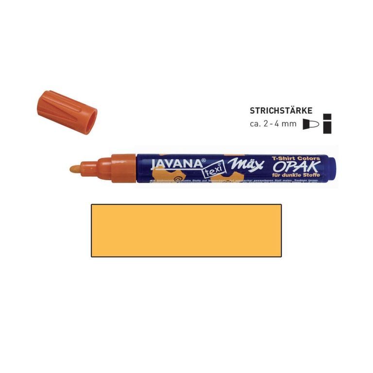 Fabric marker Texi Max JAVANA OPAK orange