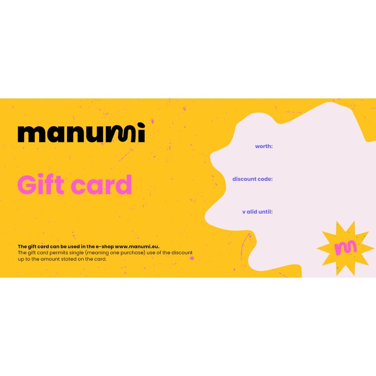 Gift voucher for Manumi.eu €30