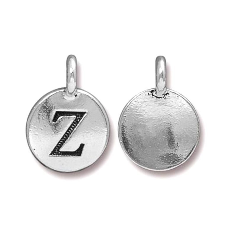 TierraCast pendant 17x12mm with letter Z antique silver
