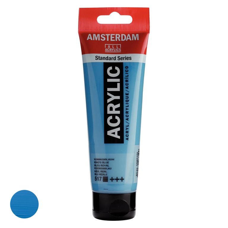 Amsterdam acrylic paint in a tube Standart Series 120 ml 517 Kings Blue