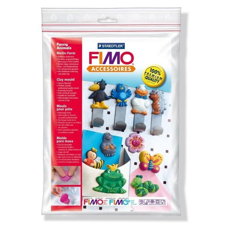 FIMO silicone mould Funny animals