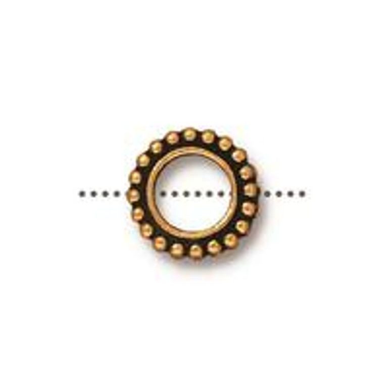 TierraCast bead Round 6mm antique gold