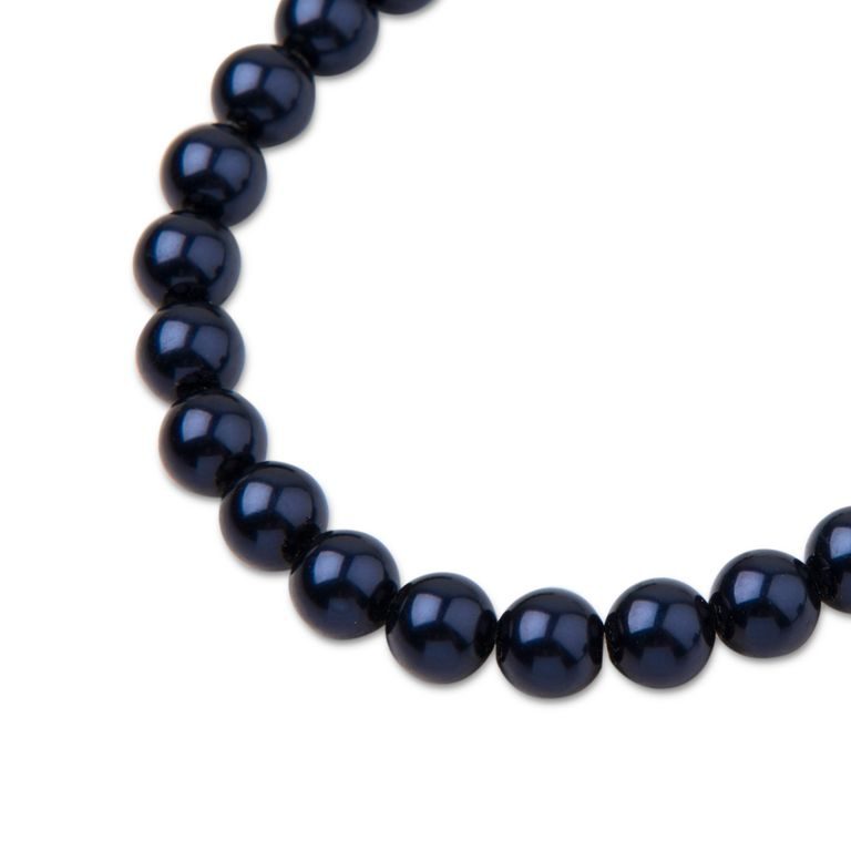 Preciosa guľatá perla MAXIMA 6mm Pearl Effect Dark Blue