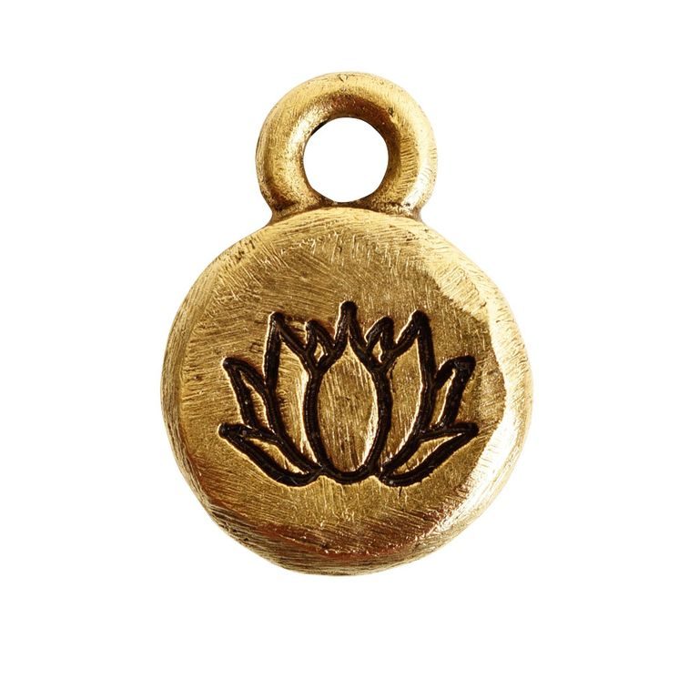 Nunn Design pendant lotus 12,5x9mm gold-plated