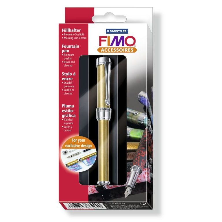 FIMO fountain pen for decorating with FIMO clay