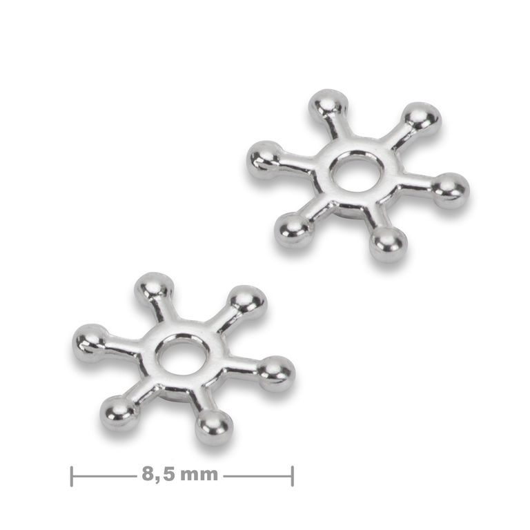 Strieborný distančný krúžok 8,5x1,5mm č.324