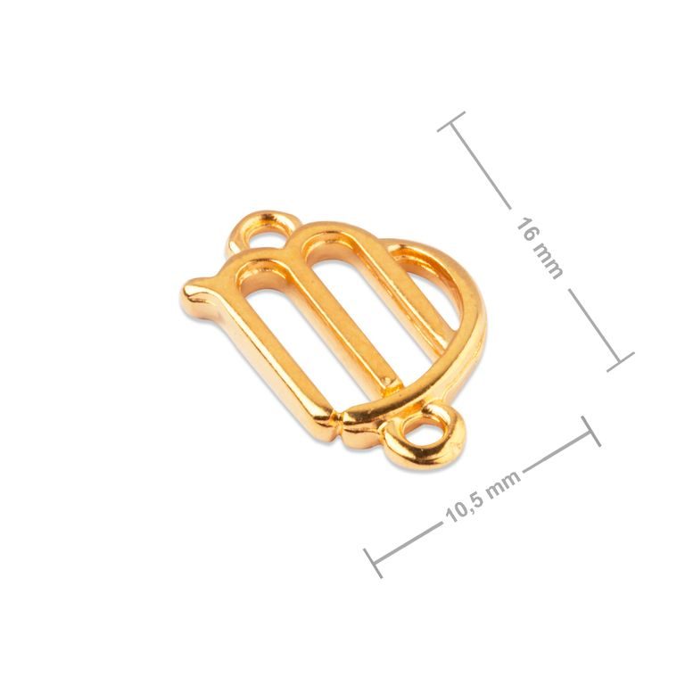 Manumi connector Virgo 16x10.5mm gold-plated