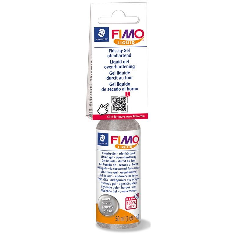 FIMO liquid Deco gél strieborný 50 ml