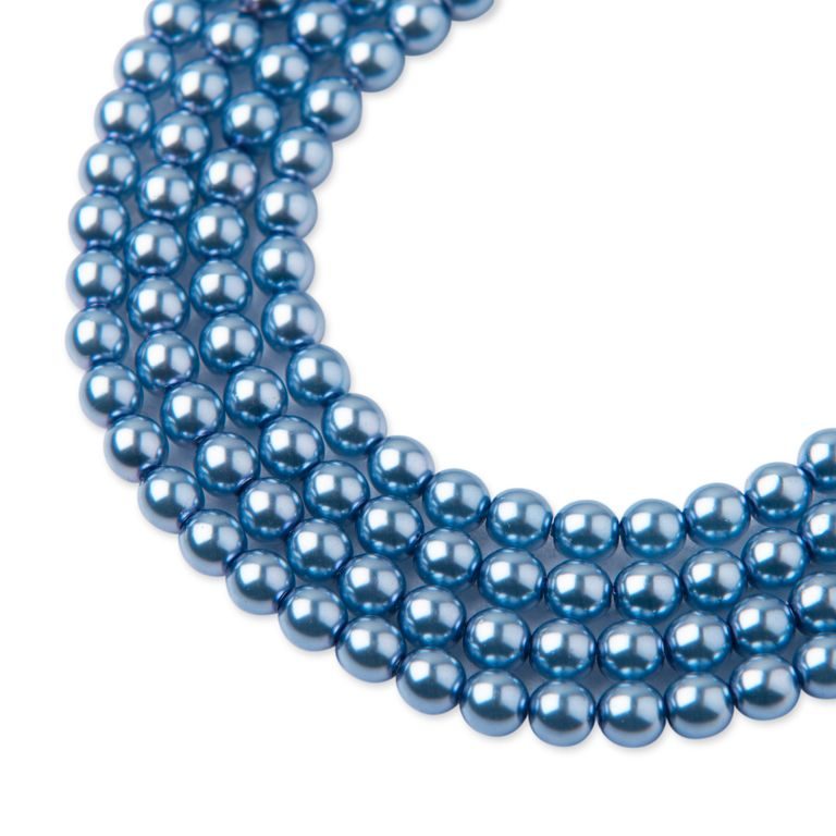 Manumi české voskové perle 4mm Baby blue