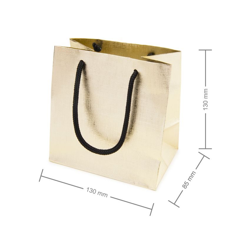 Gift bag gold 130x85x130