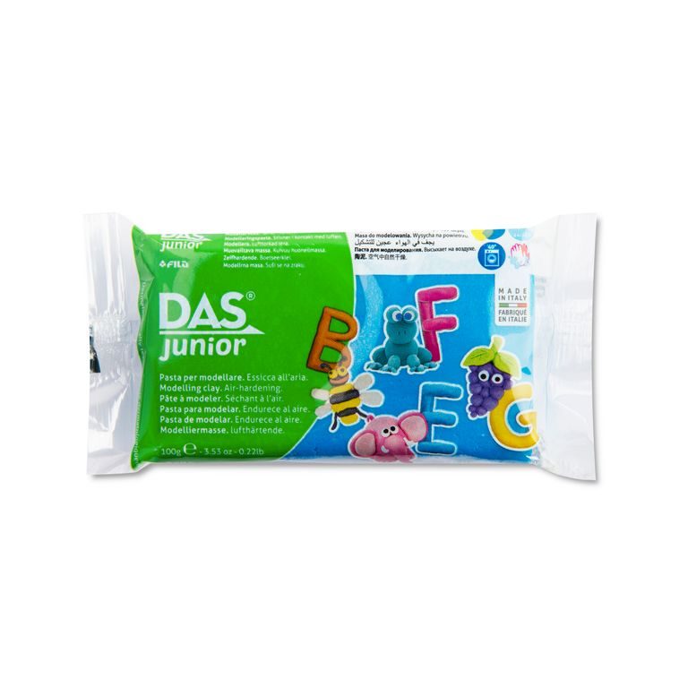 DAS Junior Self-hardening clay 100g blue