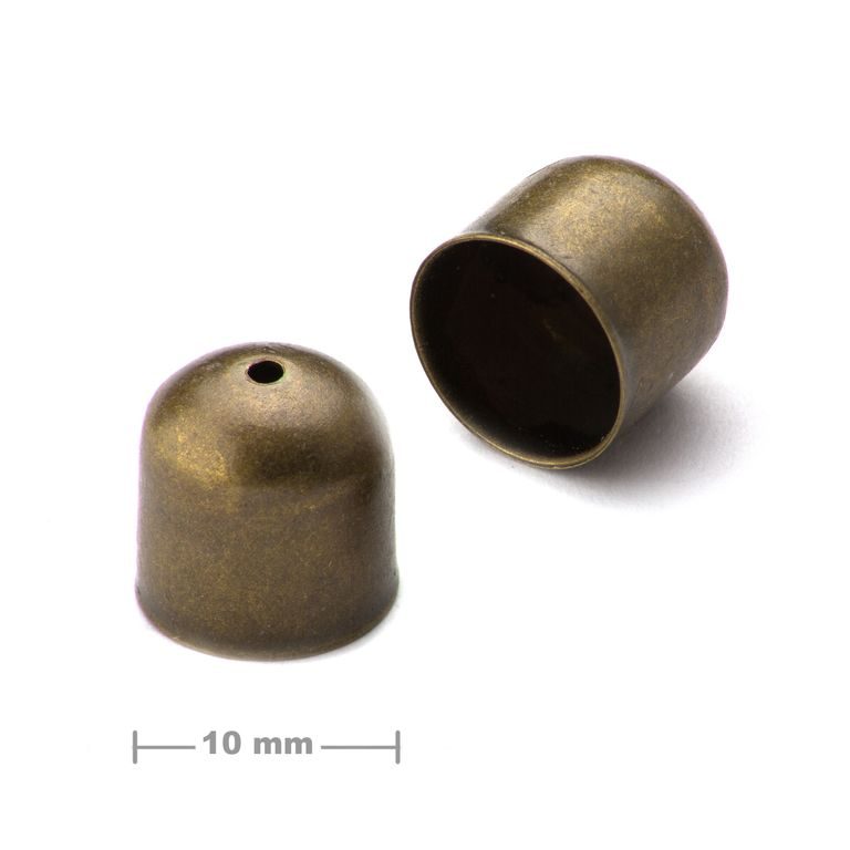 Kaplík hladký 10mm staromosaz