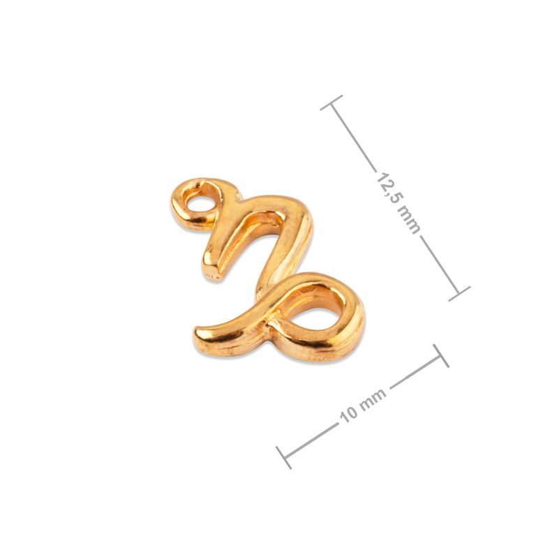 Manumi connector Capricorn 12.5x10mm gold-plated