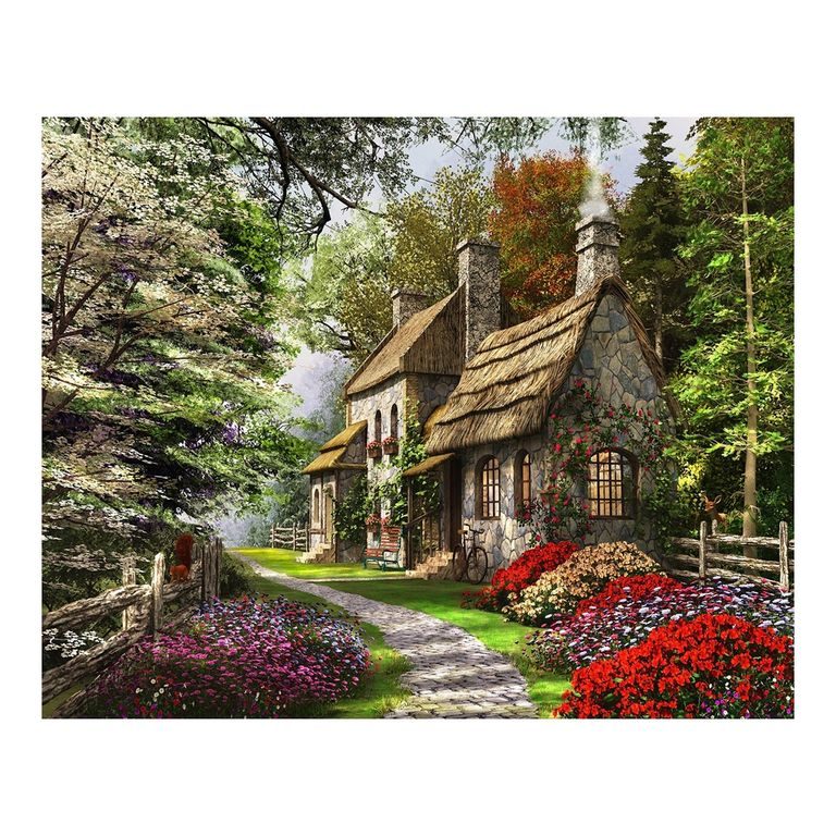 Painting by numbers country house