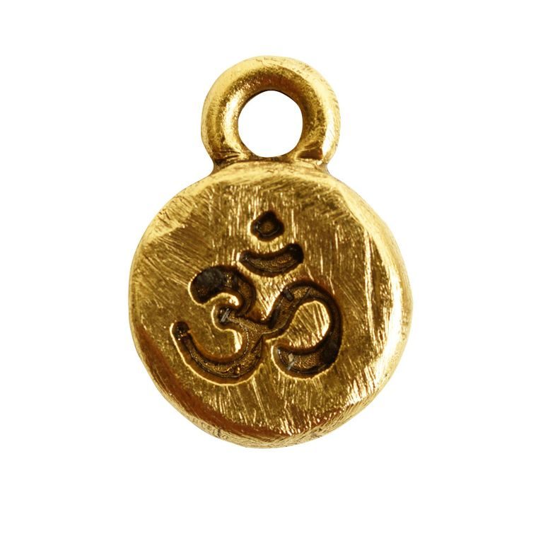 Nunn Design pendant The Om 12,5x9mm gold-plated