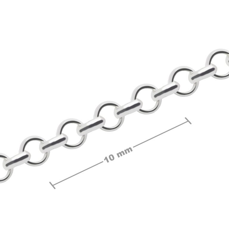 Sterling silver 925 unfinished chain rolo 2mm No.410