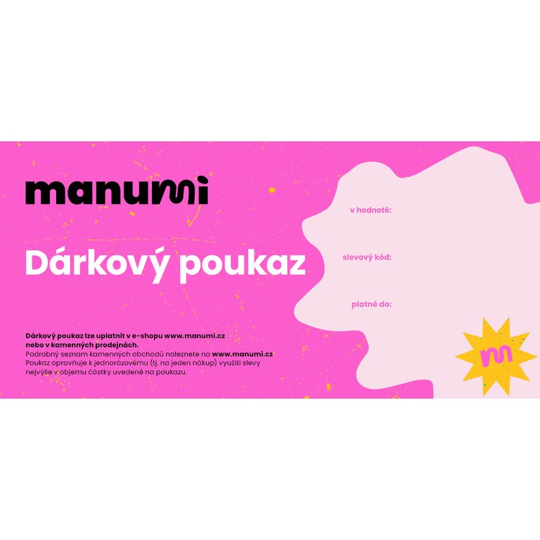 Dárkový poukaz pro Manumi.cz 200Kč