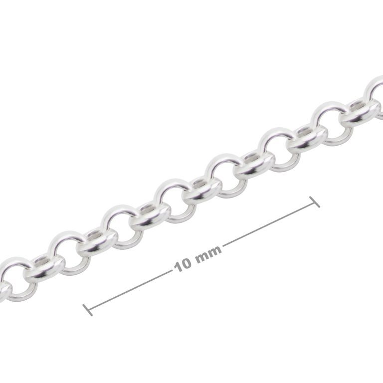 Sterling silver 925 unfinished rolo chain 1.7mm No.409
