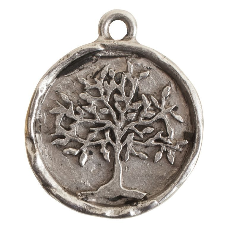 Nunn Design pendant the tree of life in a frame 23x19,5mm silver-plated