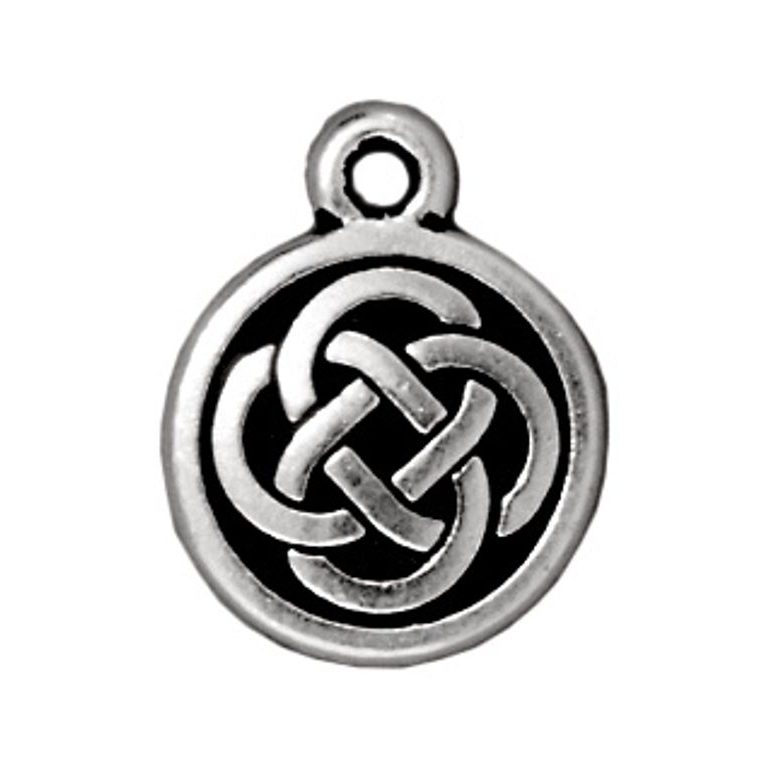 TierraCast pendant Celtic Round antique silver