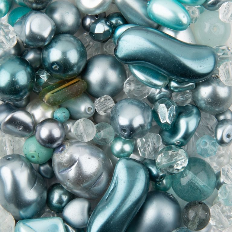 Czech glass beads mix turquoise