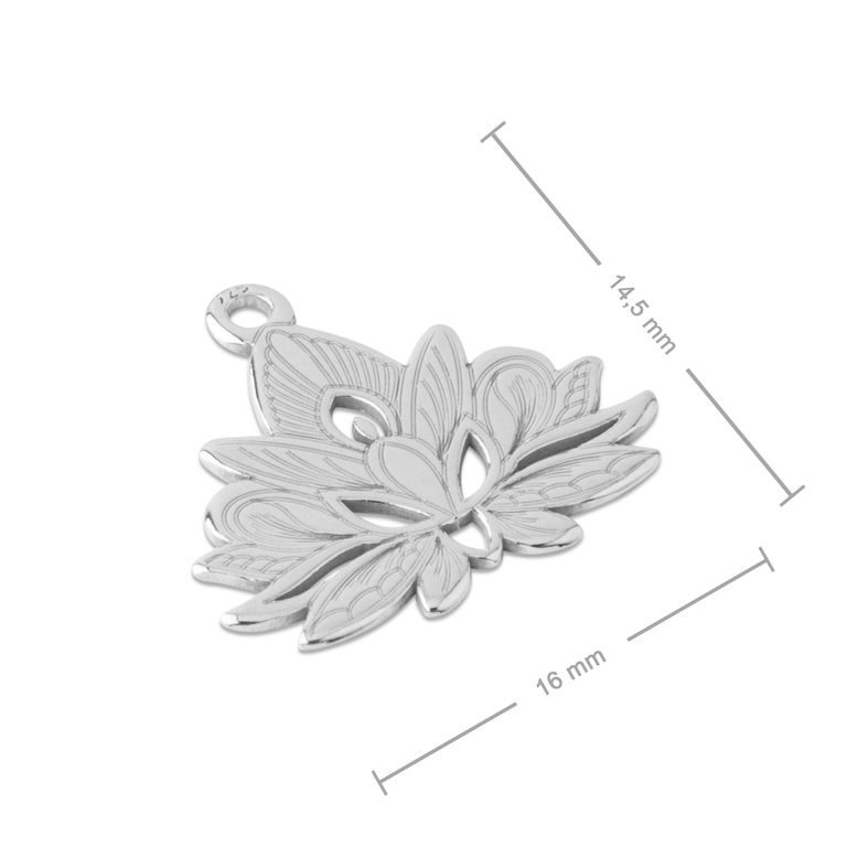 Stříbrný přívěsek lotus