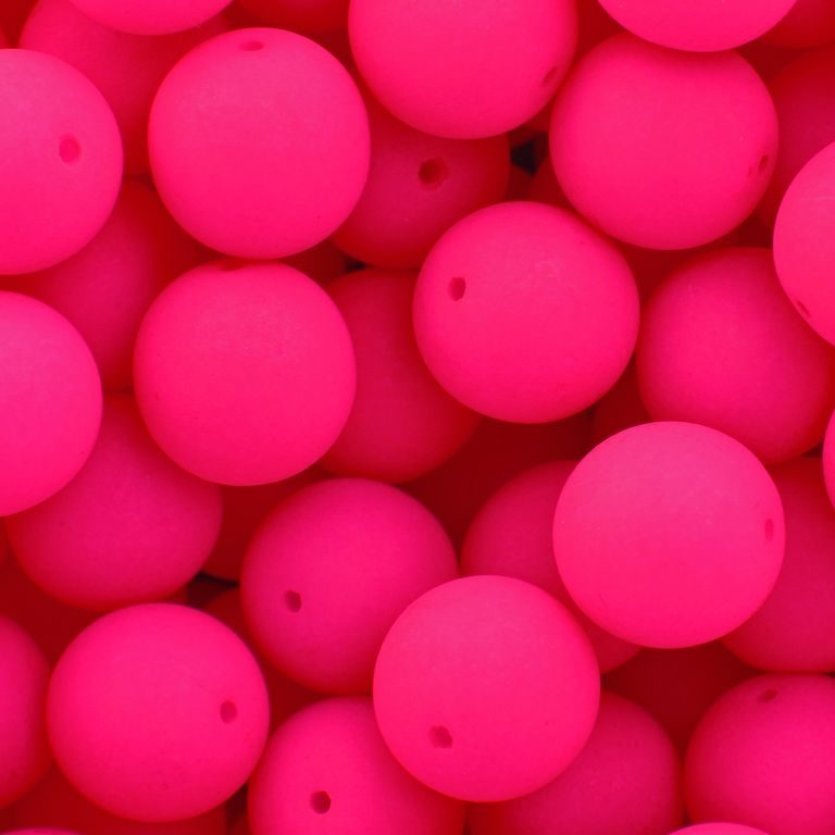 Pressed beads Estrela NEON 10mm pink