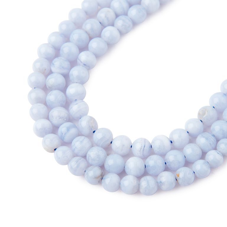 Blue Lace Agate beads 4mm
