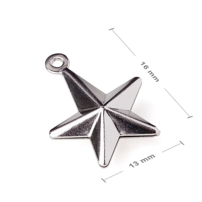 Stainless steel 316L pendant star