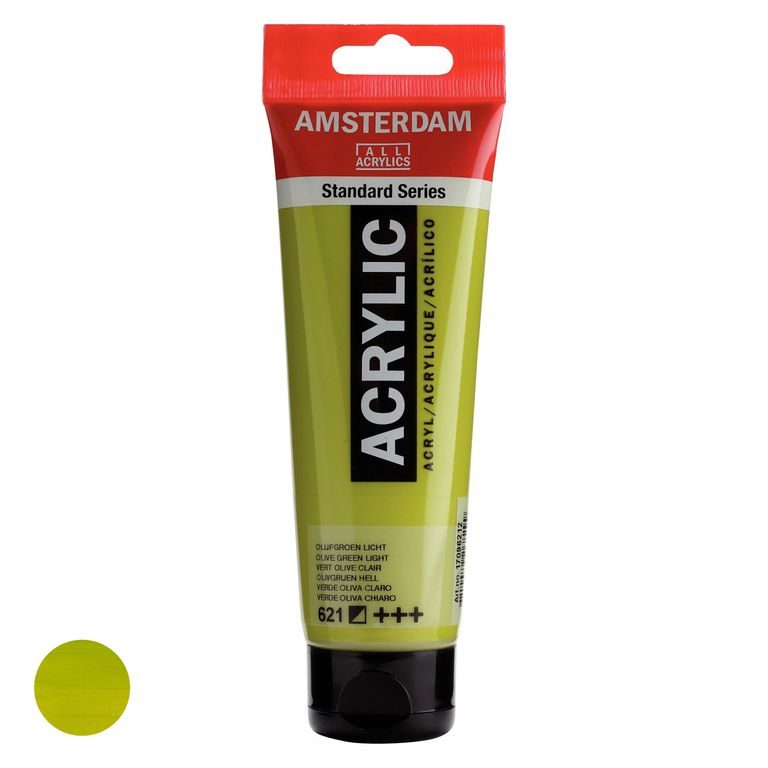 Amsterdam acrylic paint in a tube Standart Series 120 ml 621 Olive Green light